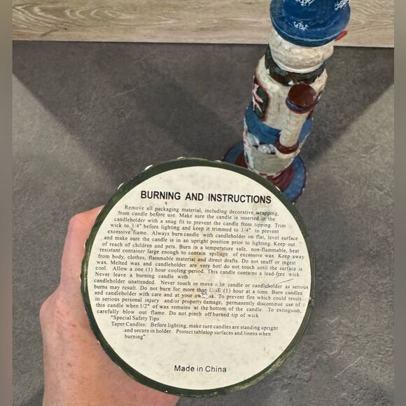 Folk Art Resin Snowman Candle Holders Set of 2 - Picture 9 of 9